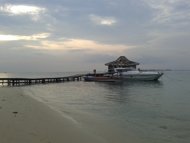Pulau Semak Daun di pagi hari